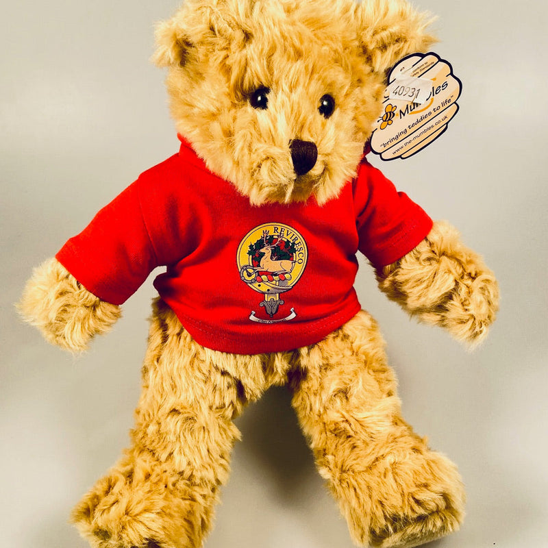 Vintage Style Teddybear with Clan Crest Shirt