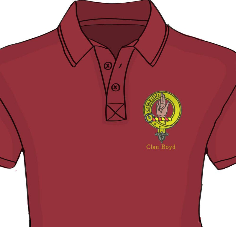 Boyd Clan Crest Embroidered Polo