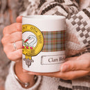 Brisbane Clan Crest and Tartan Mug