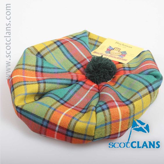 Unisex Wool Tam in Buchanan Ancient Tartan