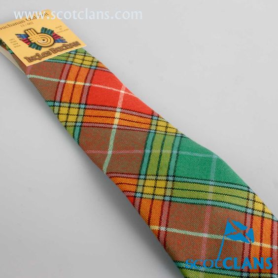 Pure Wool Tie in Buchanan Old Sett Ancient Tartan
