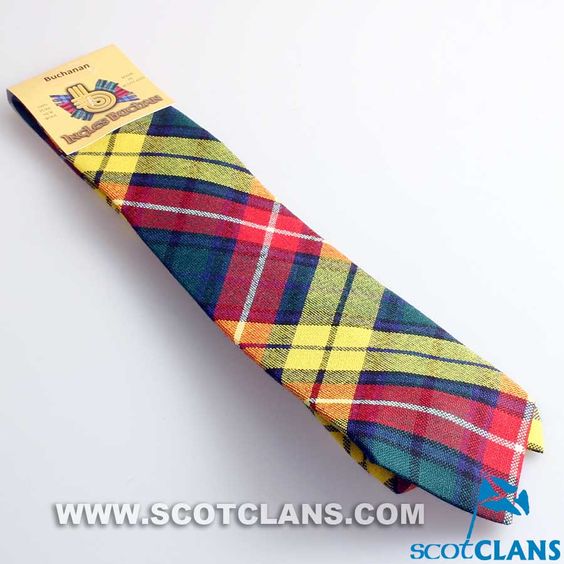 Pure Wool Tie in Buchanan Modern Tartan