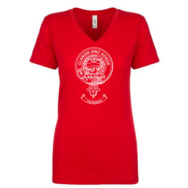 Buchanan Clan Crest Ladies Ouline T-Shirt