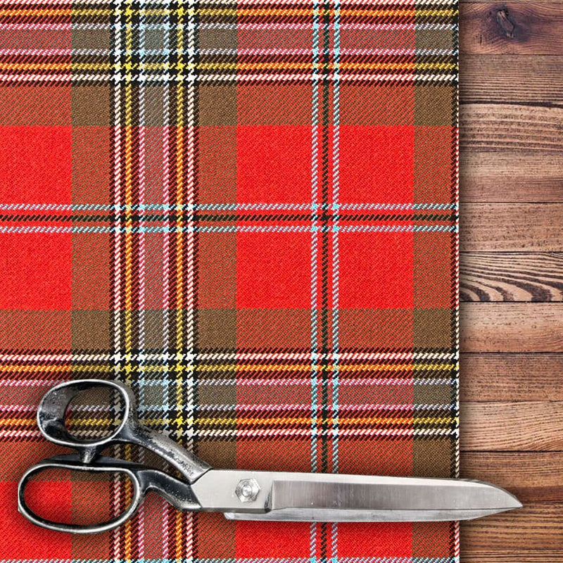 MacLean of Duart Weathered Heavy Weight Tartan per meter