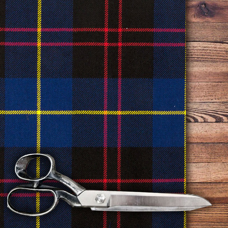 Gordon Blue Modern Heavy Weight Tartan per meter