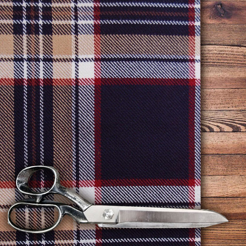 Stewart Navy Modern Tartan by the Meter