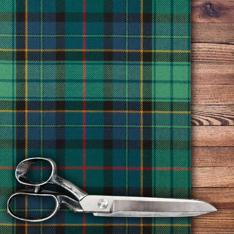 Leinster Green Lightweight Tartan by the Meter