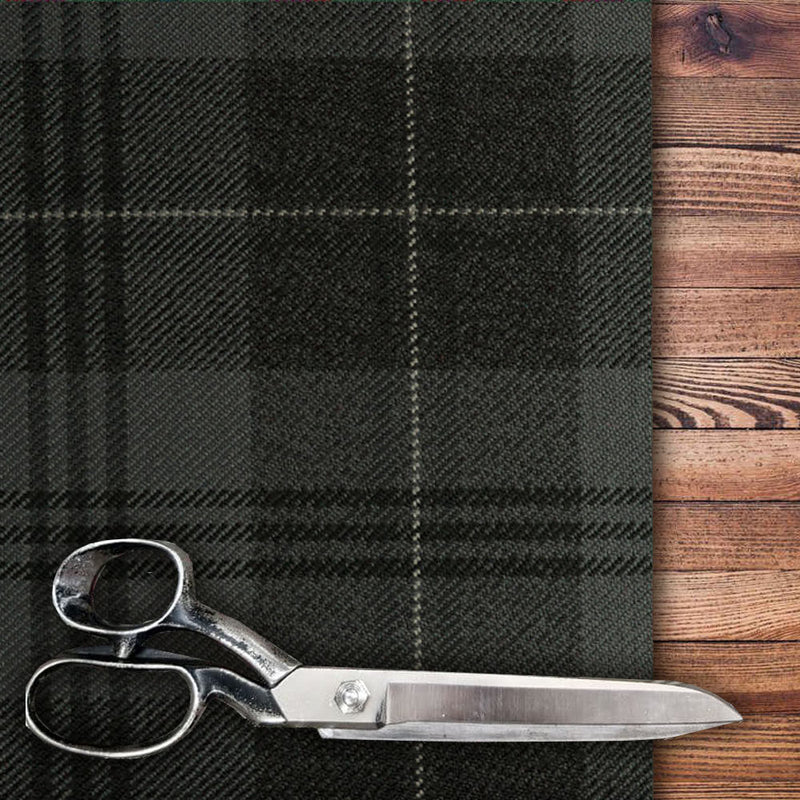 Silver Granite Heavy Weight Tartan per meter - Discounted Price