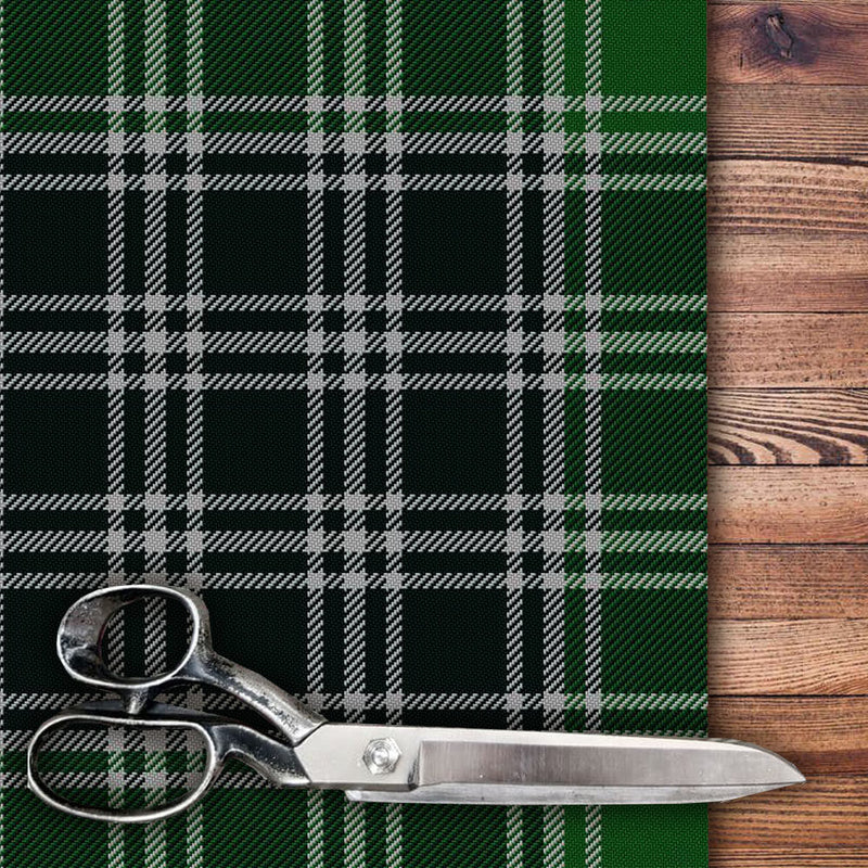 MacDonald Lord Of The Isles Green Modern Tartan by the Meter