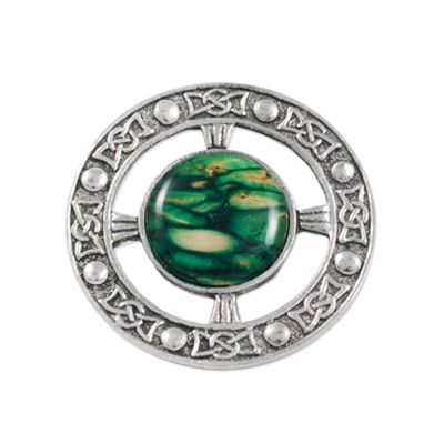 Heathergems Celtic Brooch