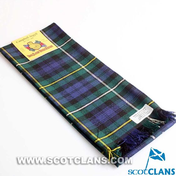 Wool Scarf in Campbell of Argyll Modern Tartan