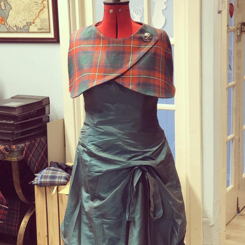 Reversible Crossover Capelet - choose your tartan and tweed