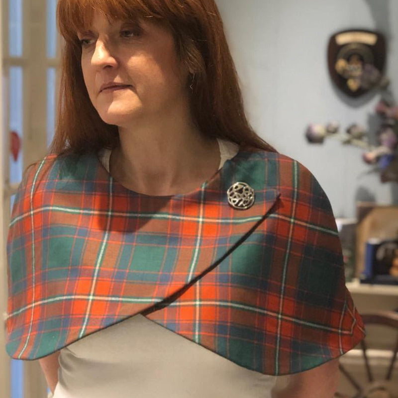 Reversible Crossover Capelet - choose your tartan and tweed