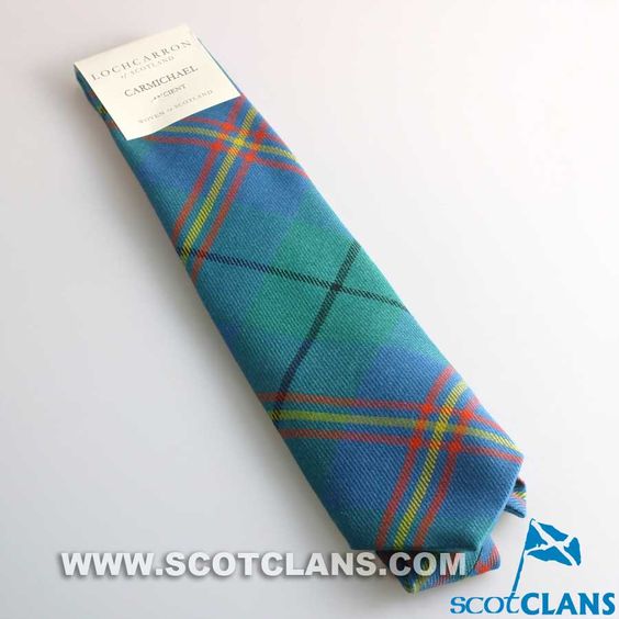 Pure Wool Tie in Carmichael Ancient Tartan