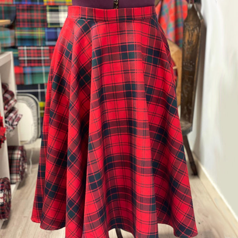 Full Lined Tartan Circle Skirt