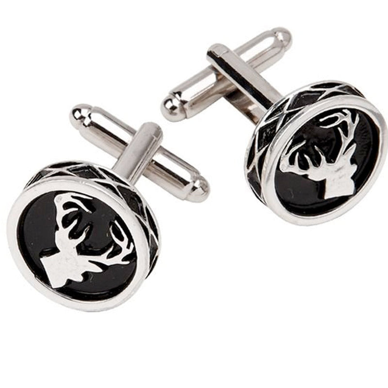 Stag Round Cufflinks