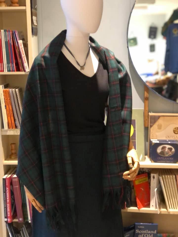 Davidson Modern Tartan Wool Stole