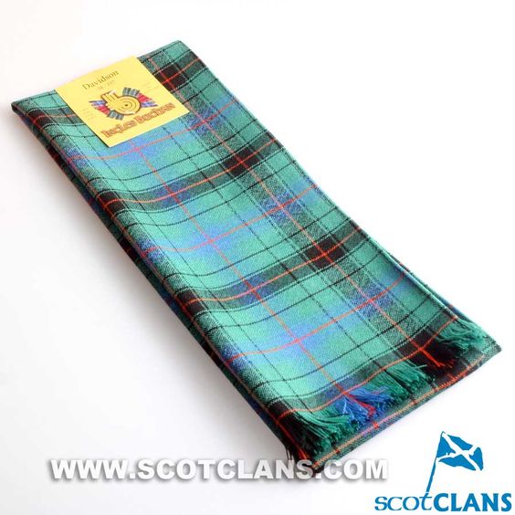 Wool Scarf in Davidson Ancient Tartan