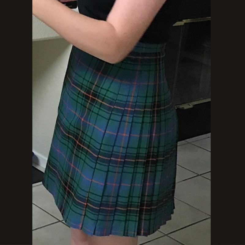 Davidson Ancient Polyviscose Kilted Skirt