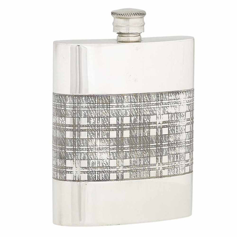 6oz Tartan Pewter Flask