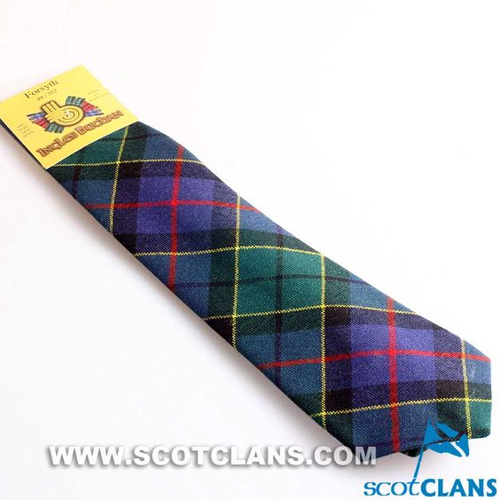 Pure Wool Tie in Forsyth Modern Tartan