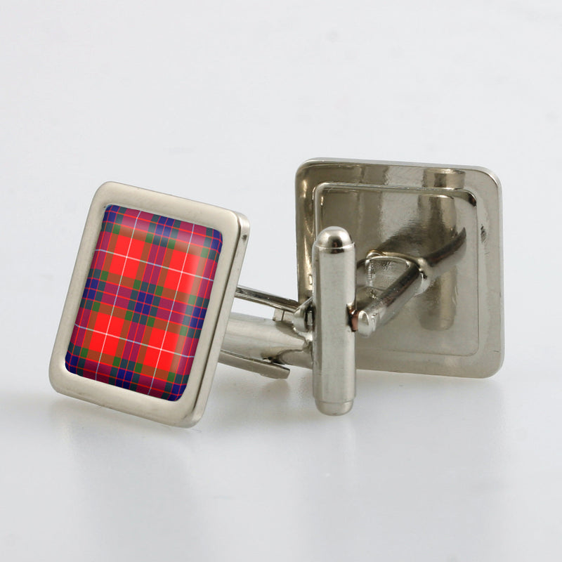 Fraser Modern Tartan Cufflinks - Choose Your Shape