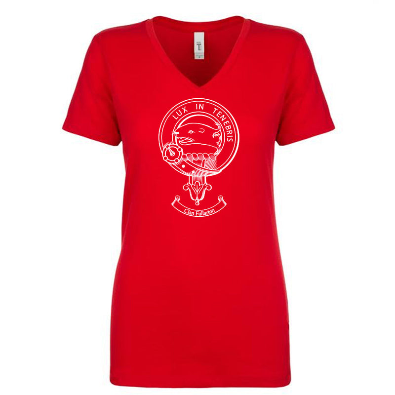 Fullarton Clan Crest Ladies Ouline T-Shirt