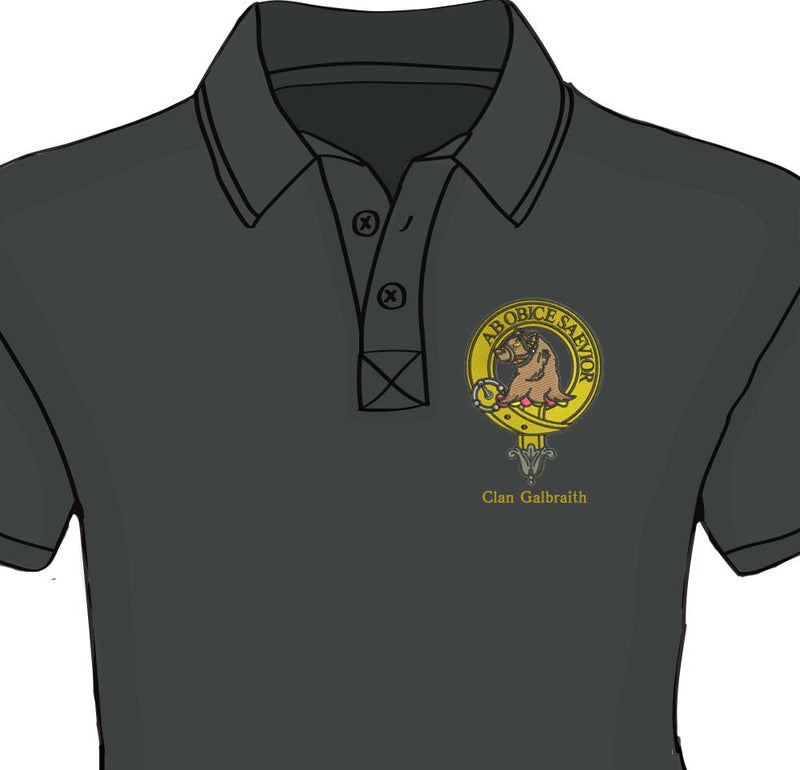 Galbraith Clan Crest Embroidered Polo