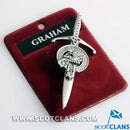 Clan Crest Pewter Kilt Pin with Graham Crest