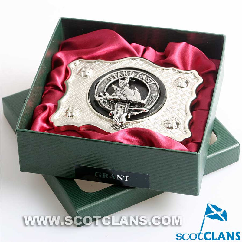 Grant Pewter Clan Crest Buckle For Kilt Belts