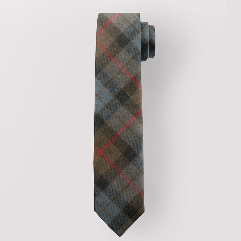 Pure Wool Tie in Gunn Weathered Tartan.
