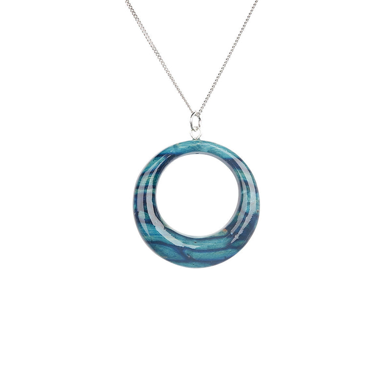 Heathergems Offset Circle Pendant