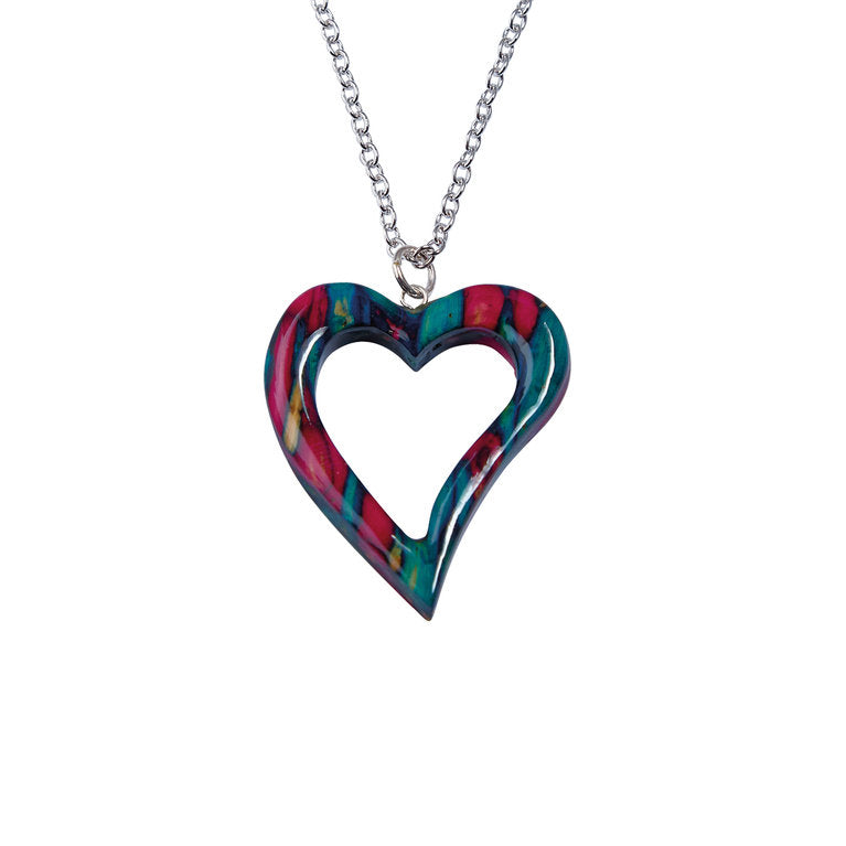 Heathergems Open Heart Pendant