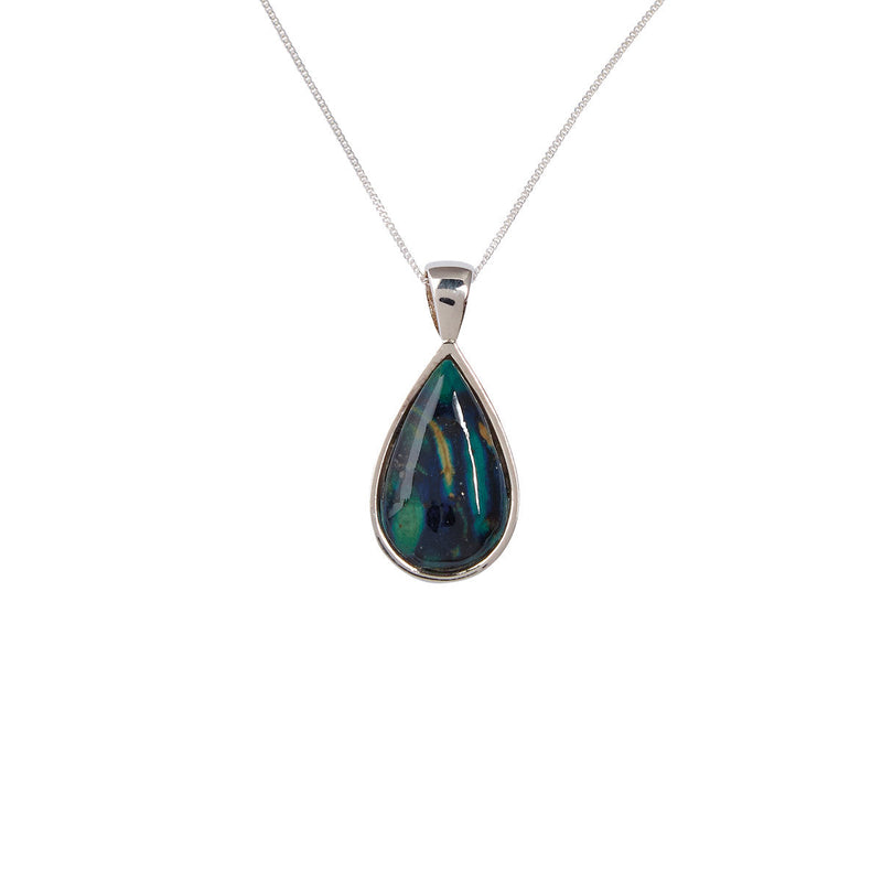 Heathergems Tear Drop Silver Pendant