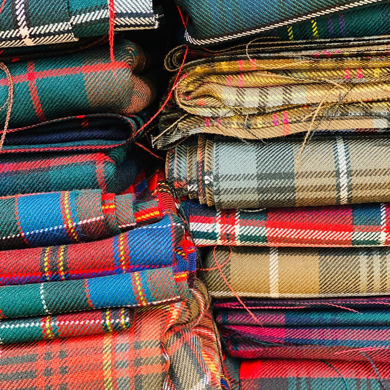 Heavyweight Tartan Material 16oz Wool 'Strome'