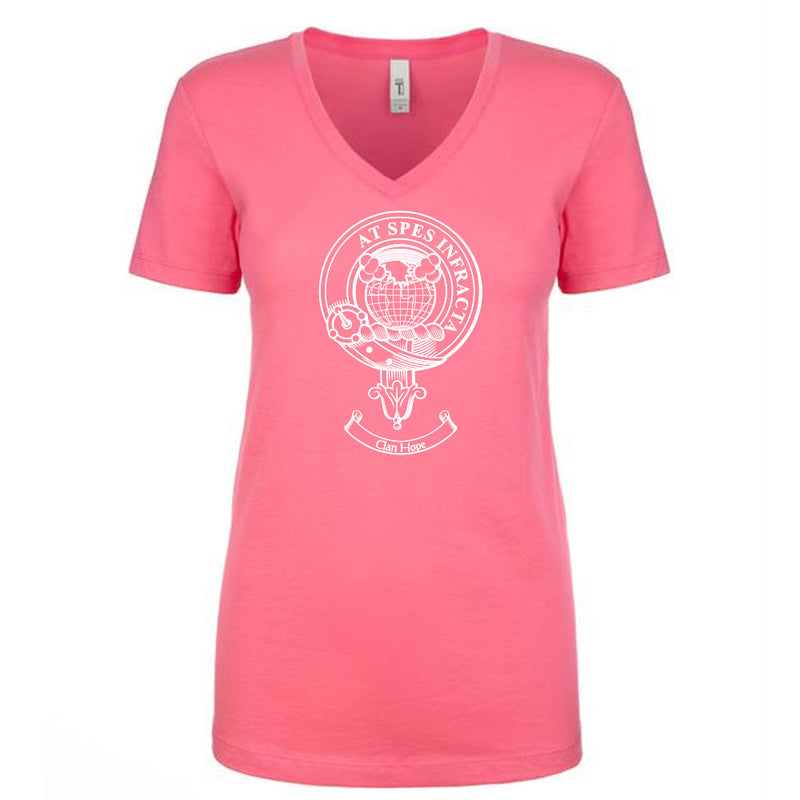 Hope Clan Crest Ladies Ouline T-Shirt