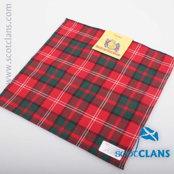 Wool Tartan Pocket Square in Nesbit Modern Tartan