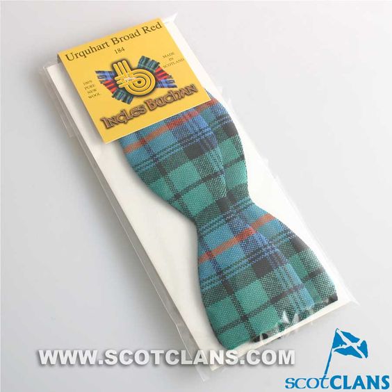 Urquhart Broad Red Ancient Tartan Self Tie Bow Tie