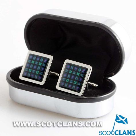 Urquhart Modern Tartan Cufflinks - Choose Your Shape