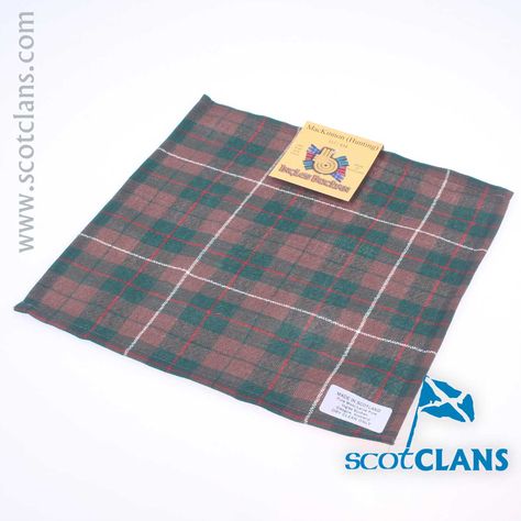 Wool Tartan Pocket Square in MacKinnon Hunting Modern Tartan