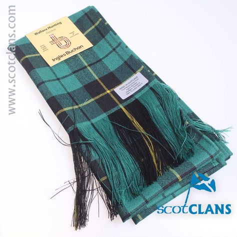 Wallace Hunting Ancient Tartan Wool Sash