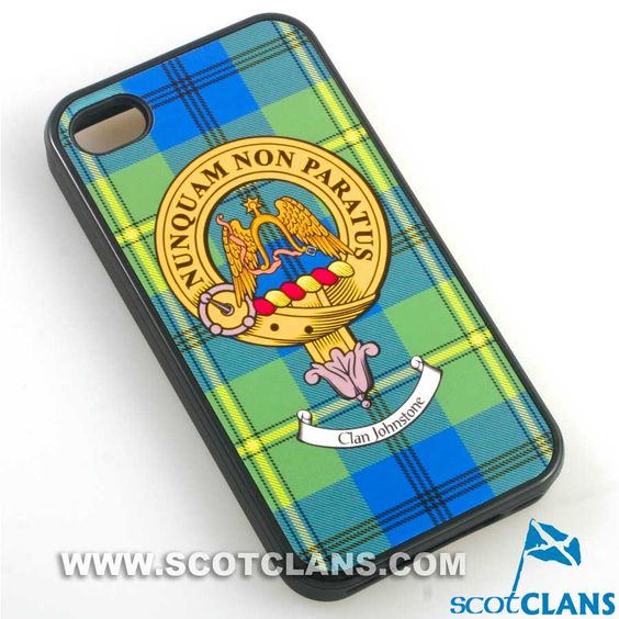 Johnstone Tartan and Clan Crest iPhone Rubber Case - 4 - 7