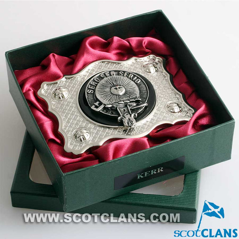 Kerr Pewter Clan Crest Buckle For Kilt Belts