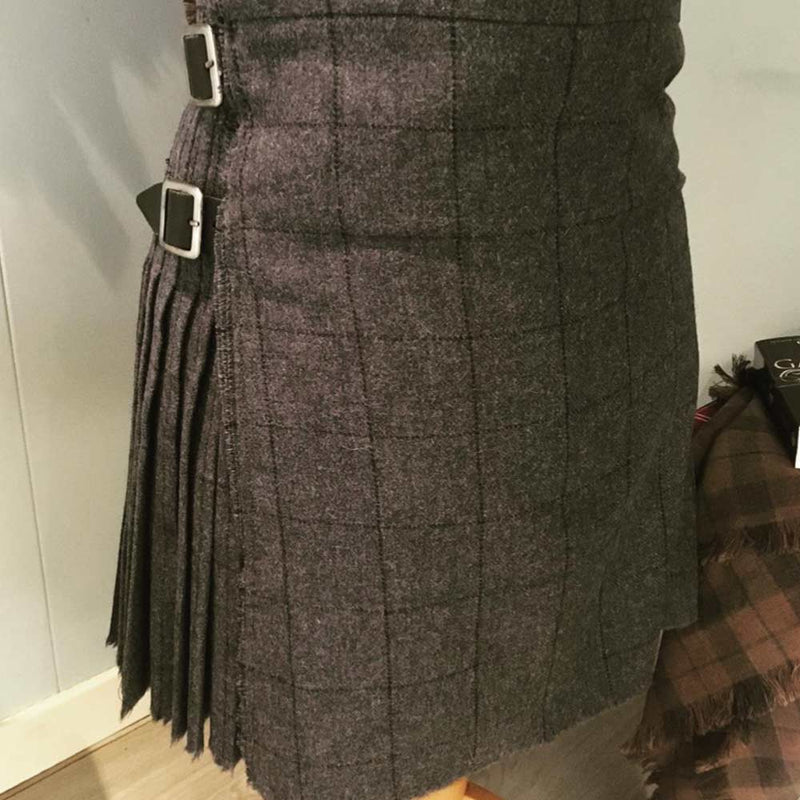 Ladies Hand Stitched Tweed Kilt