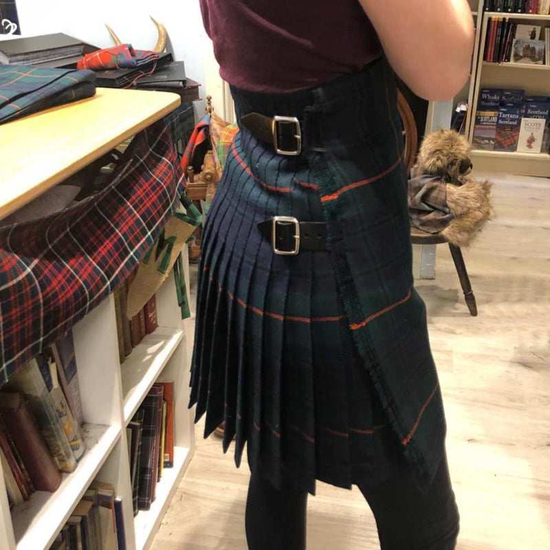 Ladies Hand Stitched Tartan Kilt - Medium Weight