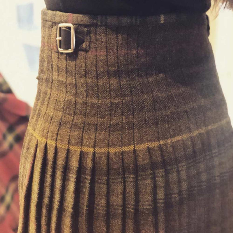 Ladies Hand Stitched Tweed Kilt