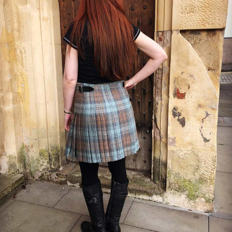 Ladies Hand Stitched Tweed Kilt