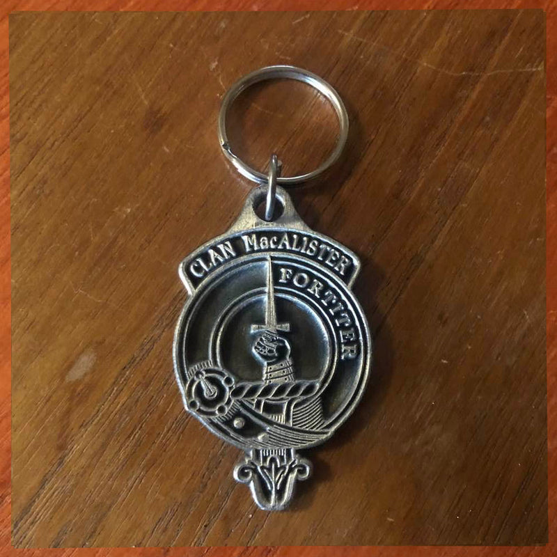 Clan MacAlister Metal  Keyring