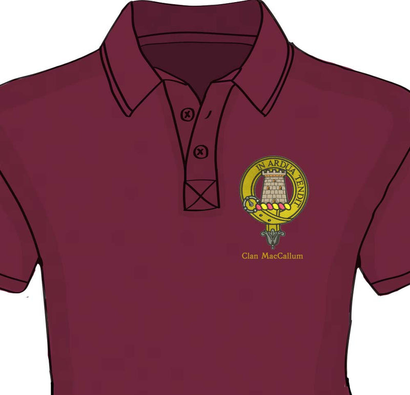 MacCallum Clan Crest Embroidered Polo