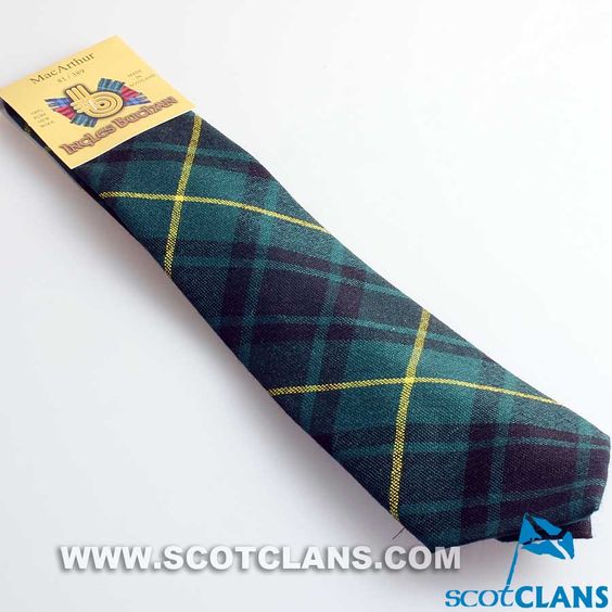 Pure Wool Tie in MacArthur Modern Tartan